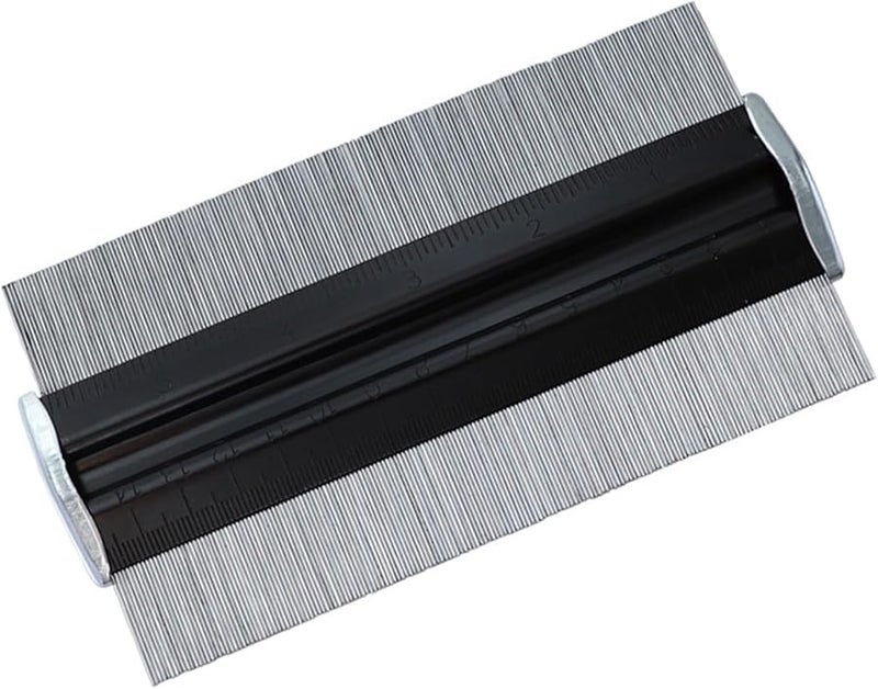 6 Inch Woodworking Contour Gauge Tool with Lock for Shape Measurement and Design - Image 1